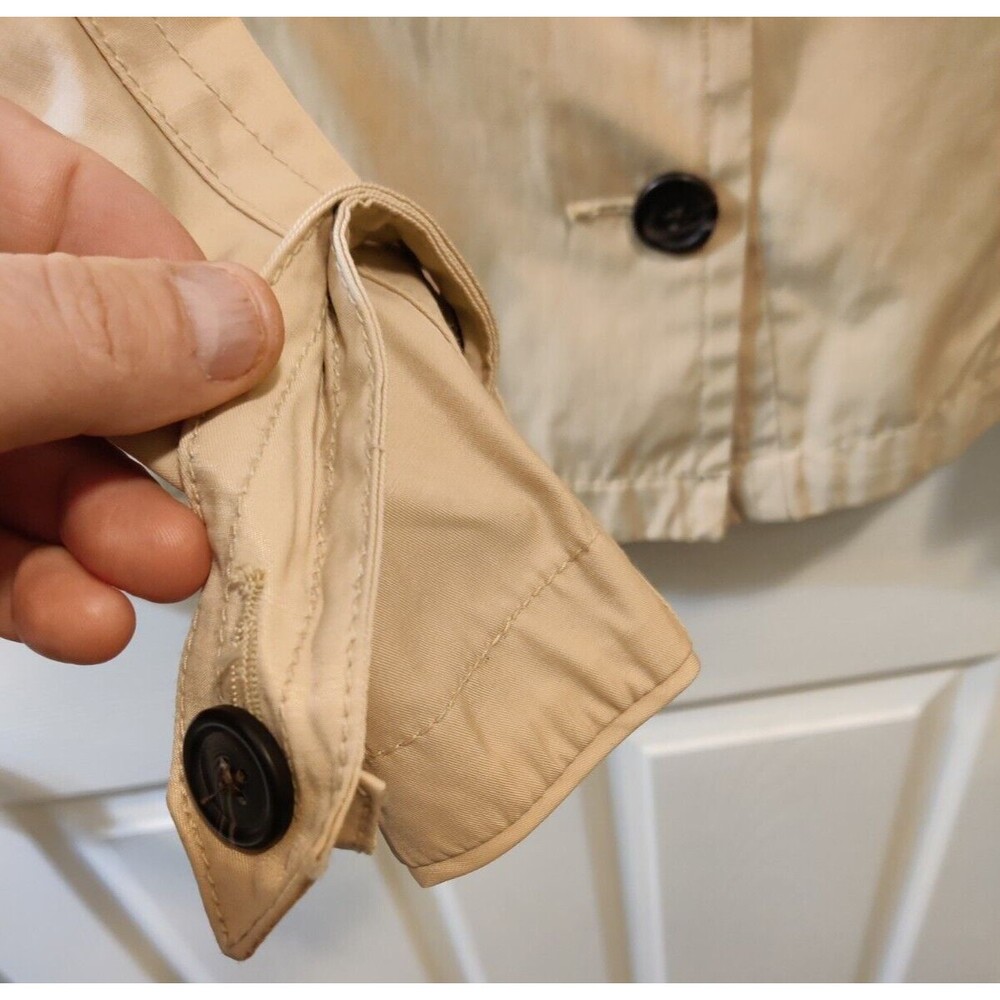 St. Johns Bay Double Breasted Lightweight Khaki Jacket / Women's L/ Nice / S57 - Picture 8 of 10